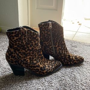 Allsaints Rolene Leopard Print Boots 